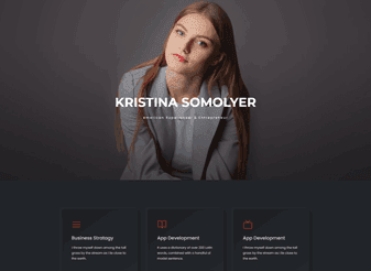 Model website design preview